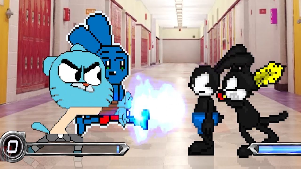 RIGGY THE RUNKEY & GUMBALL WATTERSON  VS  OSWALD THE LUCKY RABBIT & FELIX THE CAT | BEST OF 3