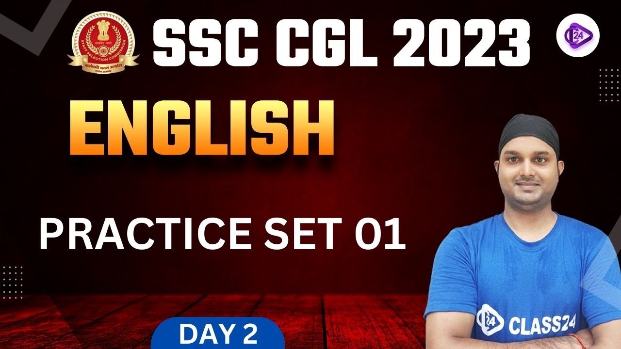 SSC CGL 2023 | CGL English by Sanjeev Sir | CGL English Practice Set 01