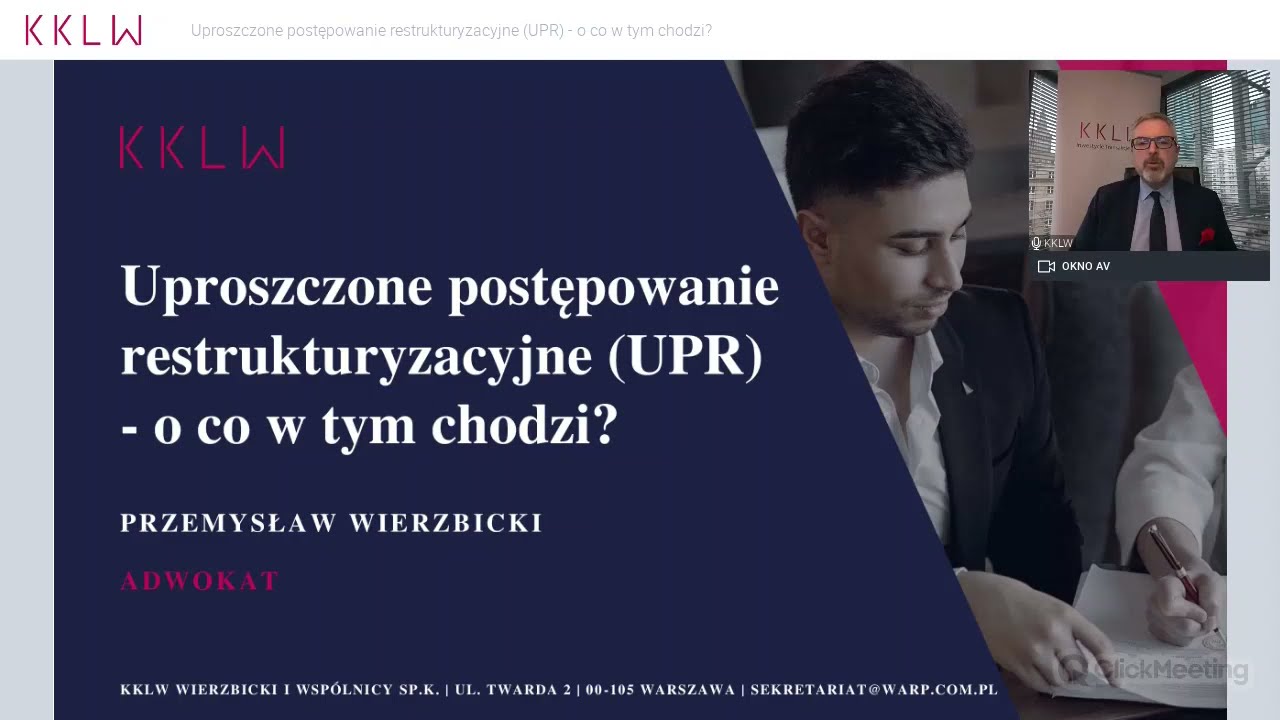 UPROSZCZONE POSTĘPOWANIE RESTRUKTURYZACYJNE — O co w tym chodzi?