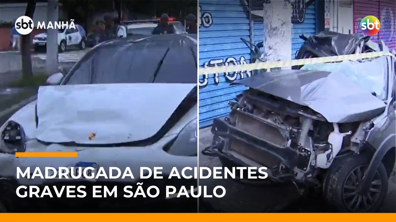 SP: motorista de Porsche foge após acidente na Marginal; outra colisão deixa feridos | #SBTManhã