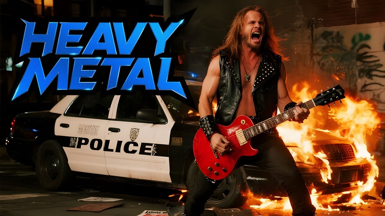 🔥 2 Hours of Pure 80s Heavy Metal | Rebel Riffs & Burning Streets 🔥