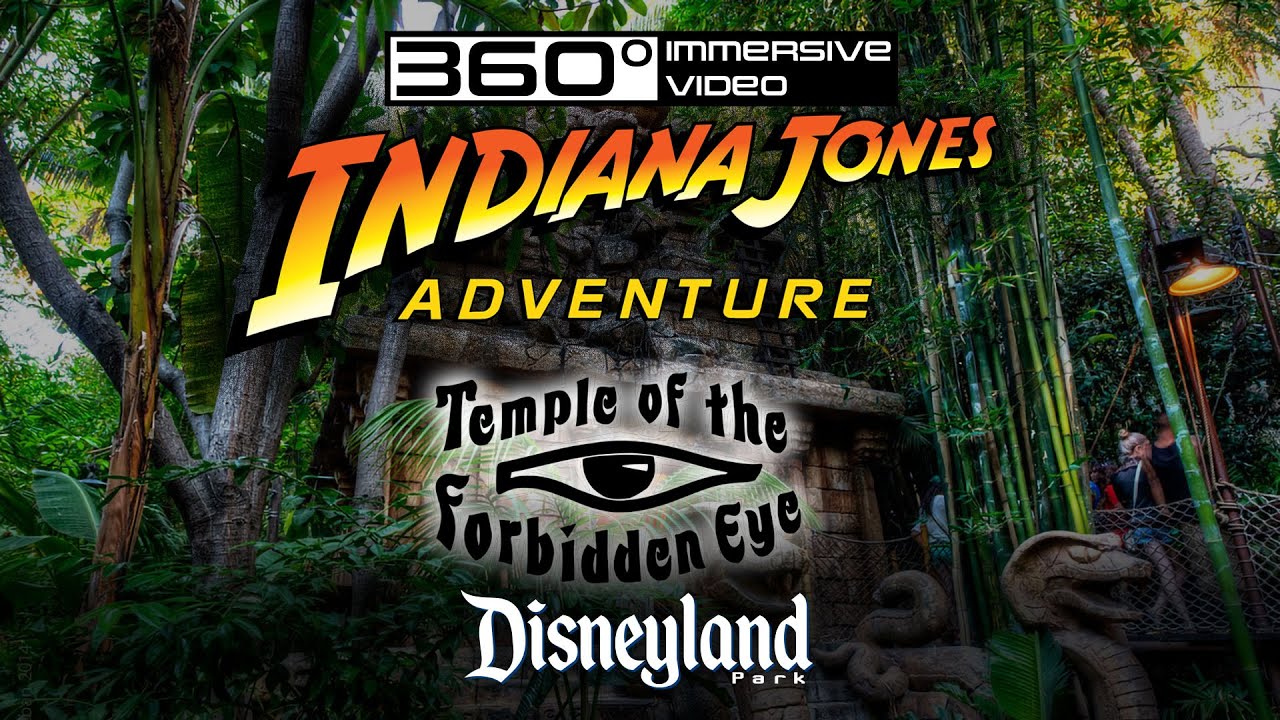 Indiana Jones Adventure: Temple of the Forbidden Eye - 360° Video - 6.1K | Disneyland | 2024