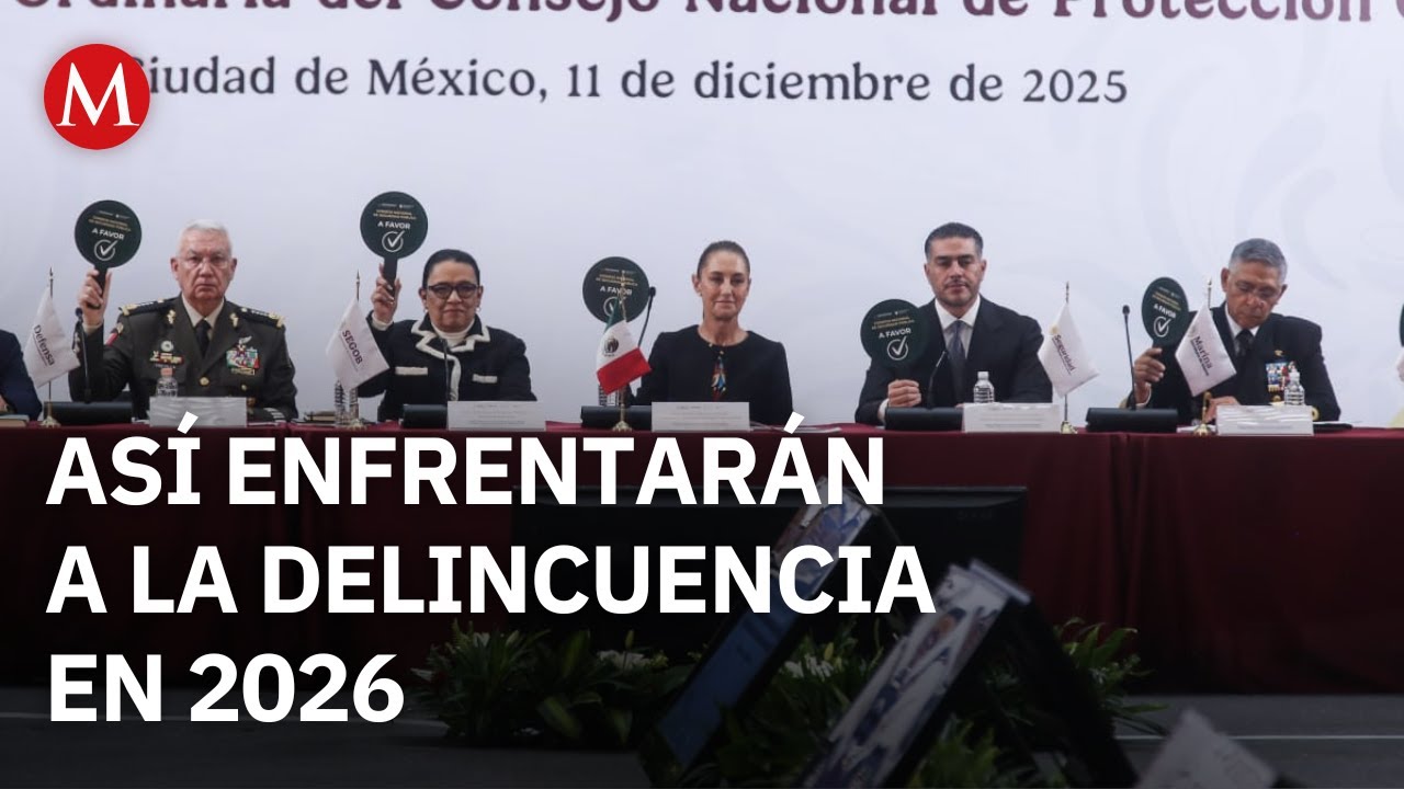 Claudia Sheinbaum participa en el Consejo Nacional de Seguridad P&uacute;blica