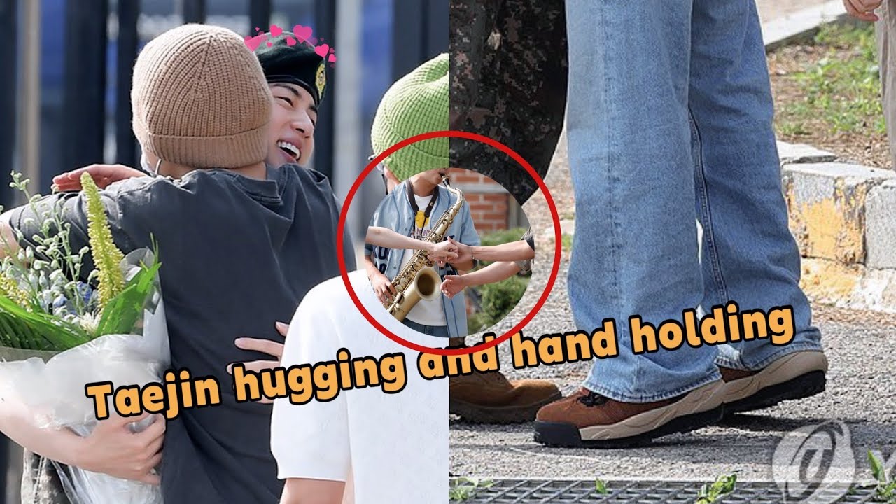 Taejin / JinV: Taejin hugging and hand holding!