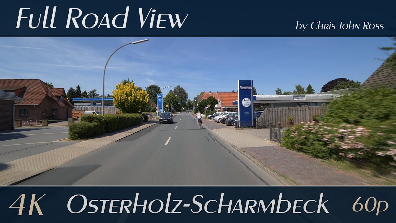 Osterholz-Scharmbeck, Germany: B&ouml;rdestra&szlig;e - Penningb&uuml;tteler Stra&szlig;e - Unter den Linden - 4K Ultra HD