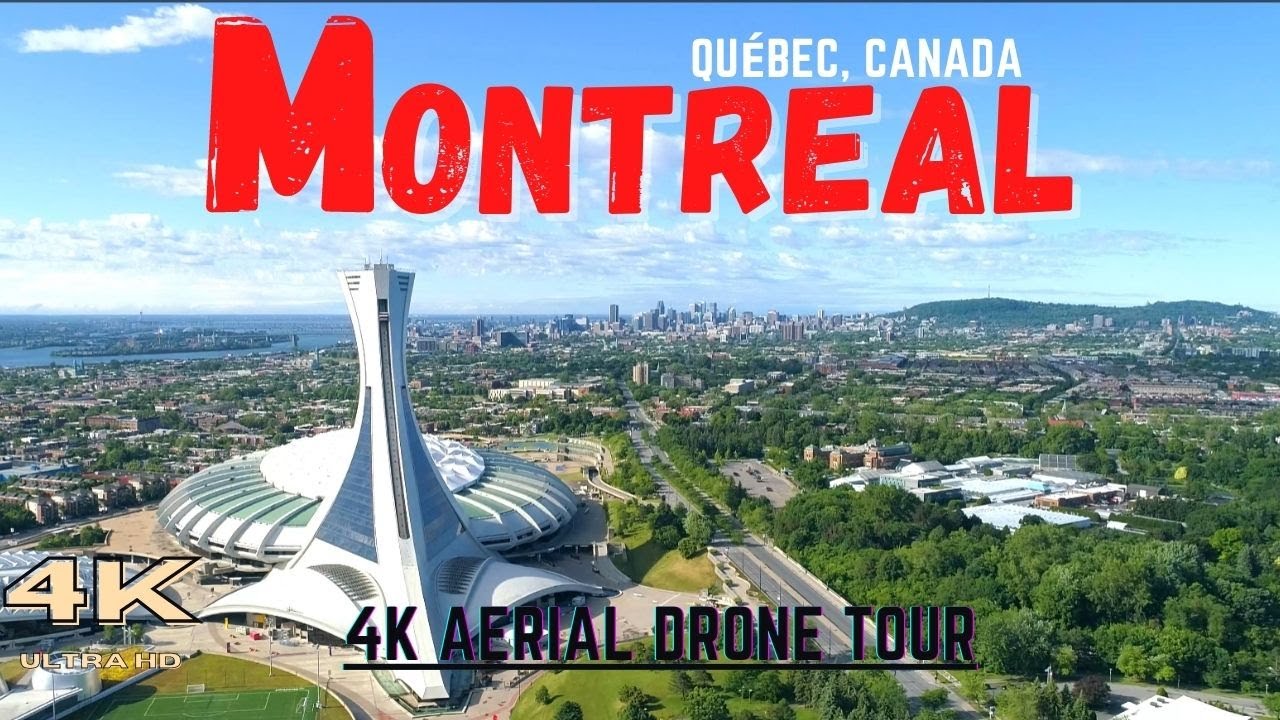 MONTREAL 2023 🇨🇦 4K Ultra HD 60fps Aerial Drone Tour | Canada Quebec