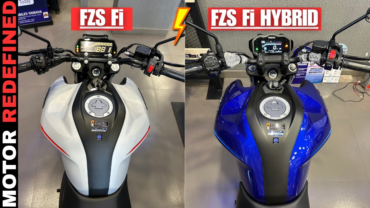 2025 Yamaha FZS Fi Hybrid VS FZS Fi Model Detailed Comparison.