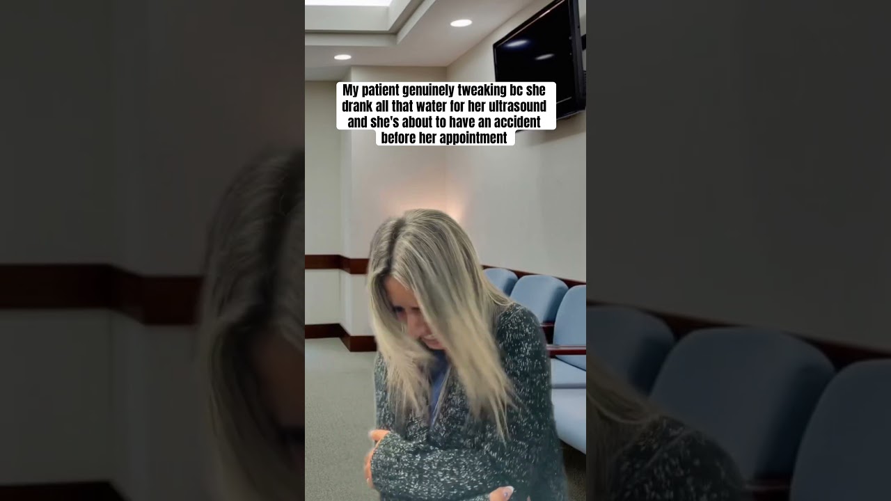 Holding your bladder for an ultrasound is HARD! #ultrasound