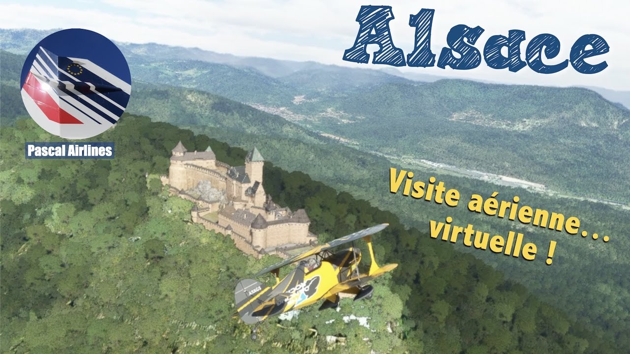 L'Alsace avec Flight Simulator