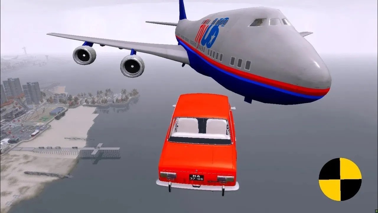 GTA 4 CRASH TESTING REAL CAR 773