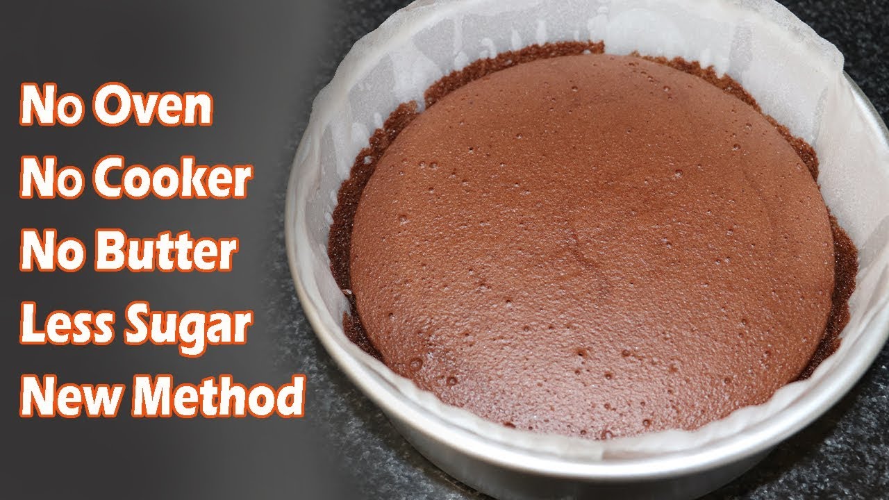 How To Make Cake Without Oven - Chocolate Cake No Oven No Butter / kamikoto (HUMA IN THE KITCHEN)