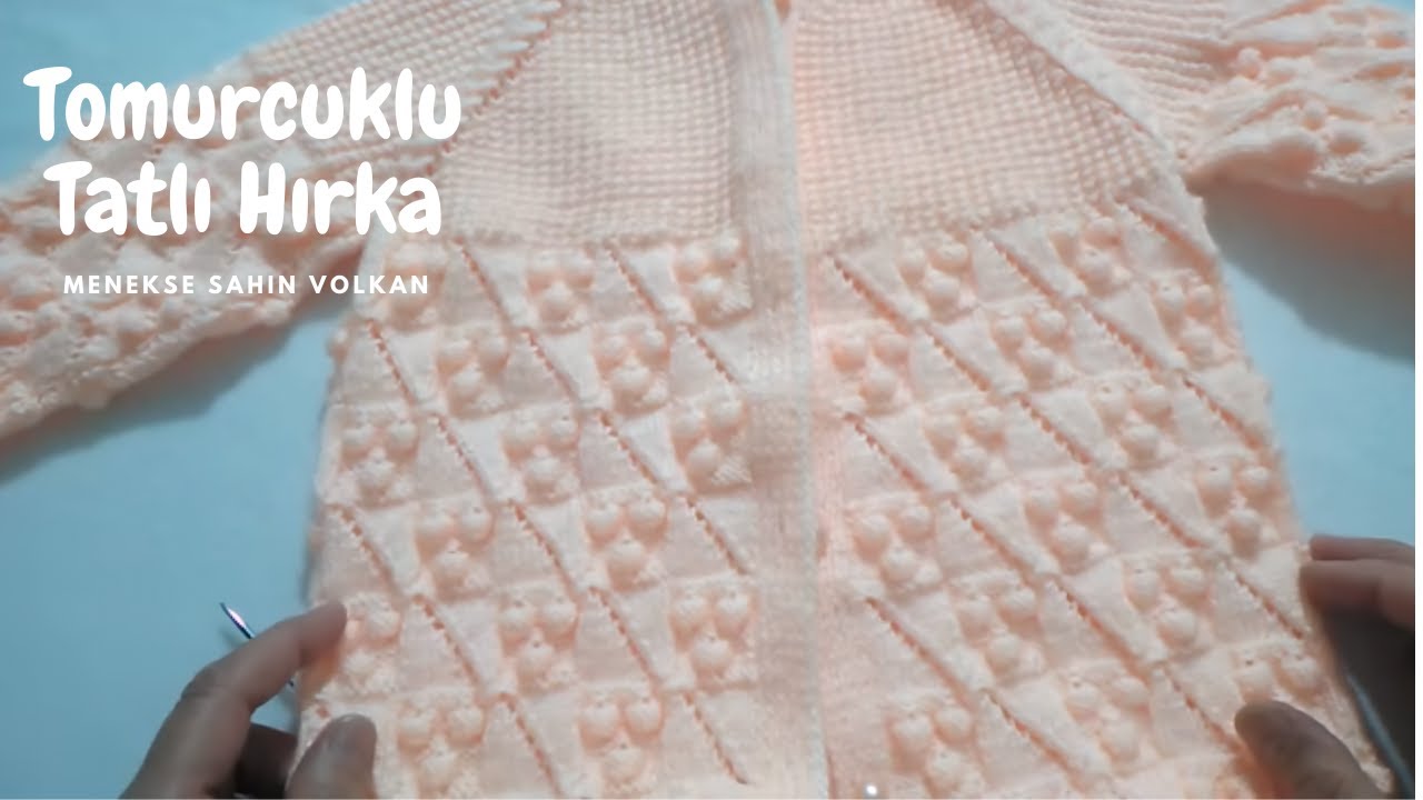 Tomurcuklu Tatlı Çocuk Hırka Modeli