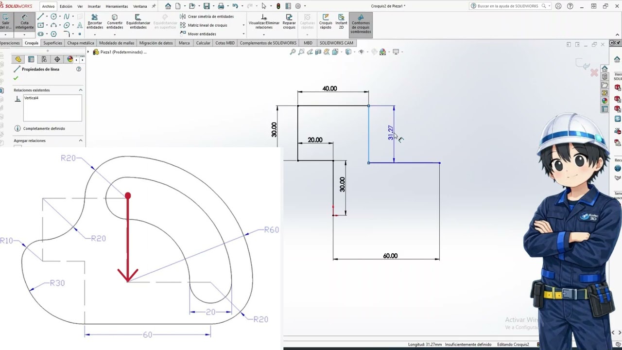 kodec3D - Curso Gratuito - Práctica 4 de SolidWorks
