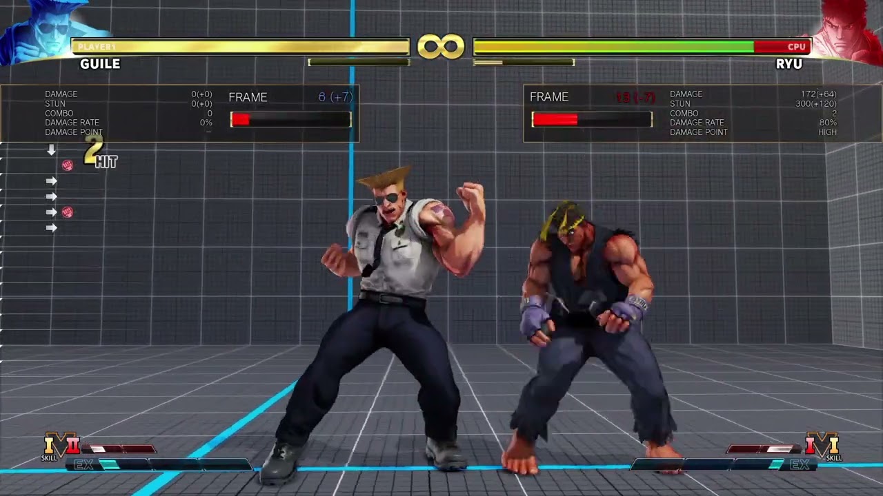 SFV Guile #28 crush counter combo 235dmg/405stn