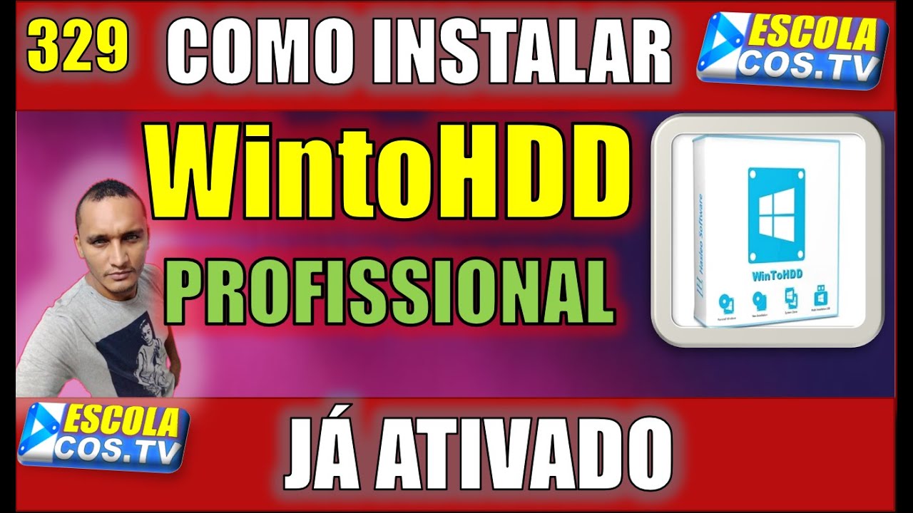 329 | COMO INSTALAR WINTOHDD PROFISSONAL PASSO A PASSO #rodtectutorial #wintohdd atualizado 2024