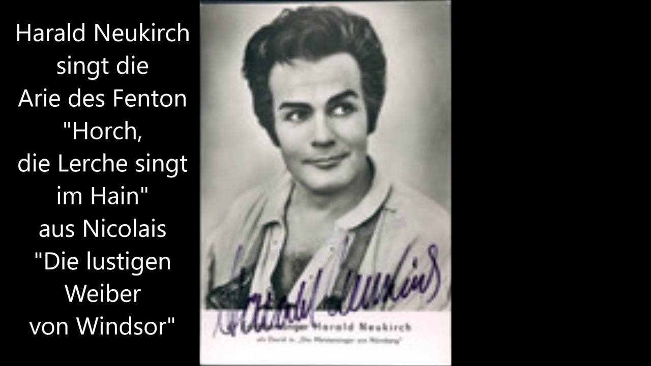 Harald Neukirch singt die Arie des Fenton 