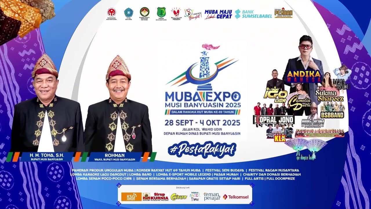 [LIVE STREAMING] MALAM GRAND OPENING MUBA EXPO 2025 DALAM RANGKA HUT MUBA KE-69 TAHUN