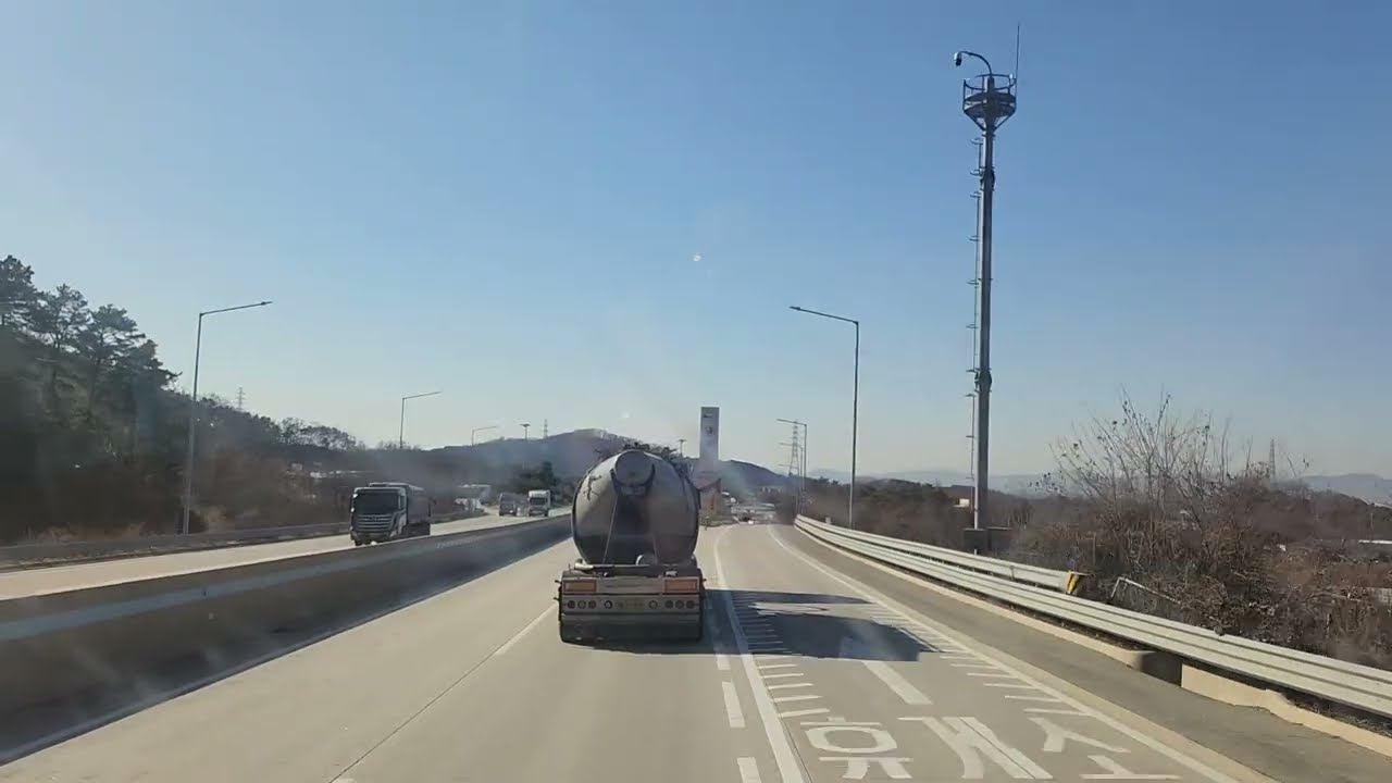 (화물차 일상이야기)25톤화물차에서 끓여먹은 콩나물국(2025년12월30일)