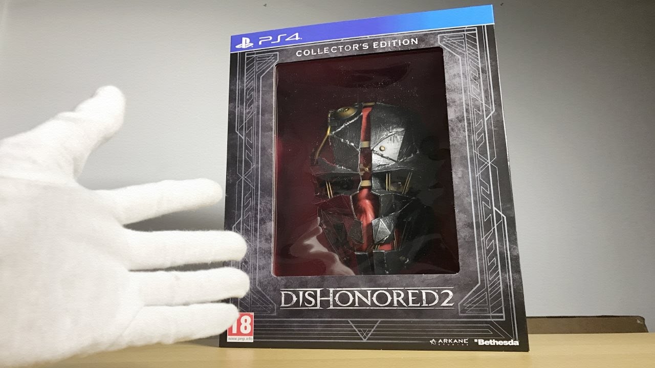 Dishonored 2 Collector's Edition Unboxing + PS4 Pro Gameplay