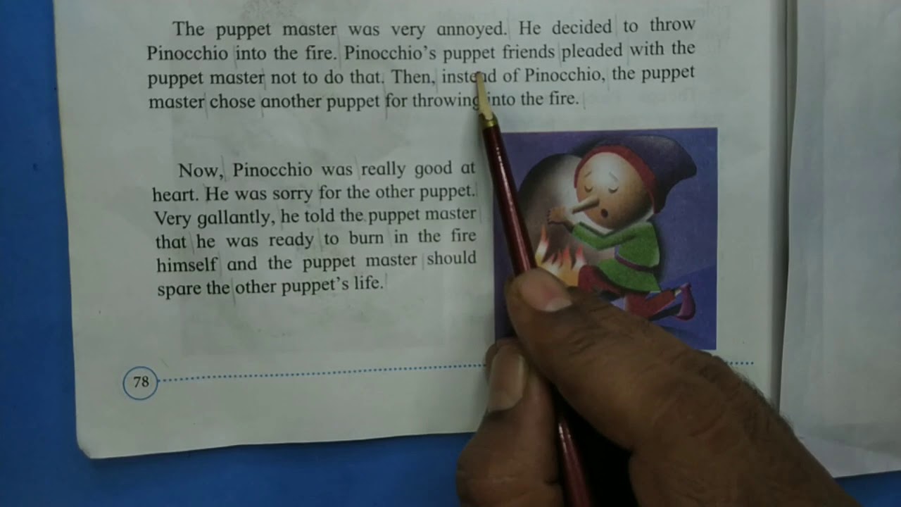 Class-3 | English | 35. Pinocchio | for reading purpose | Listen and repeat |