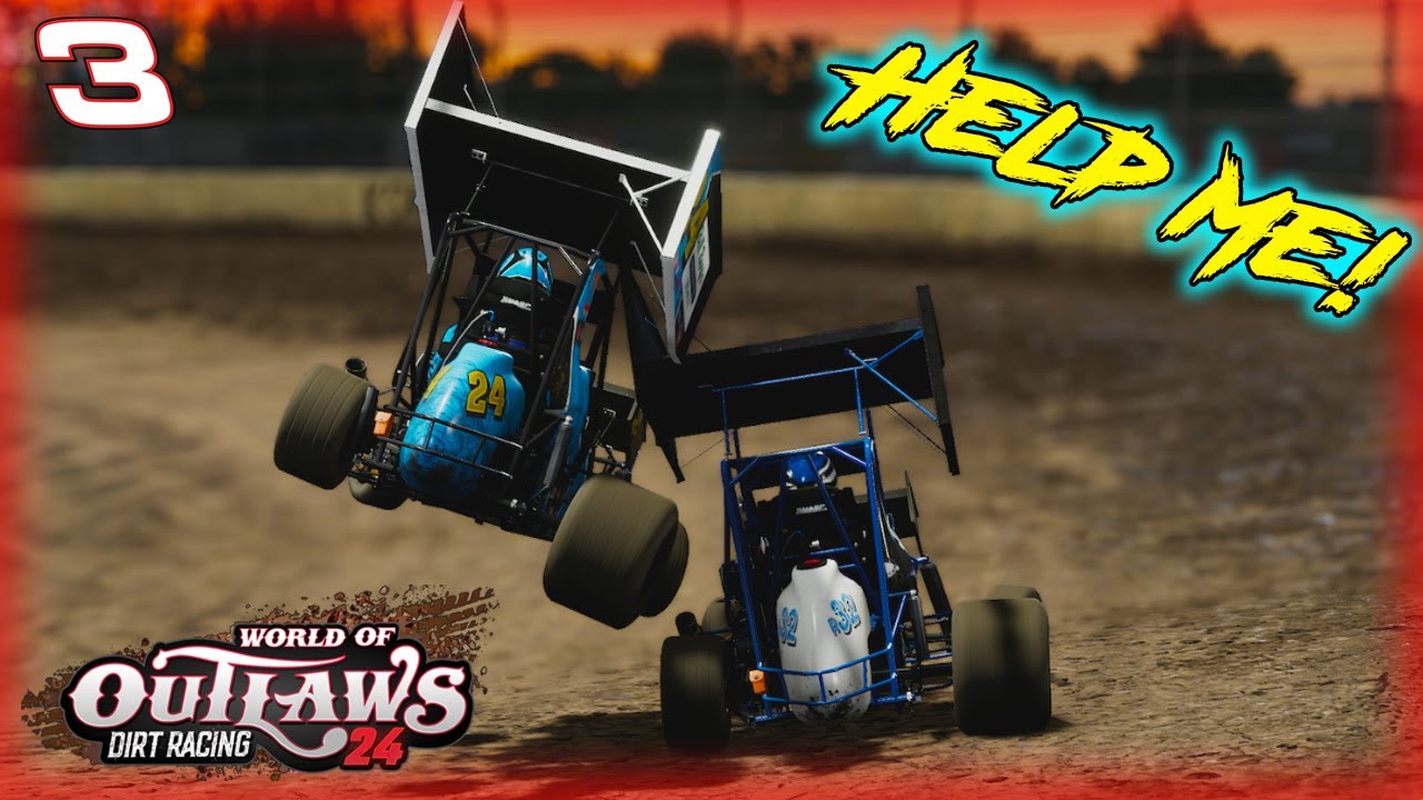 Мы были так близки! — режим карьеры World of Outlaws Dirt Racing 24