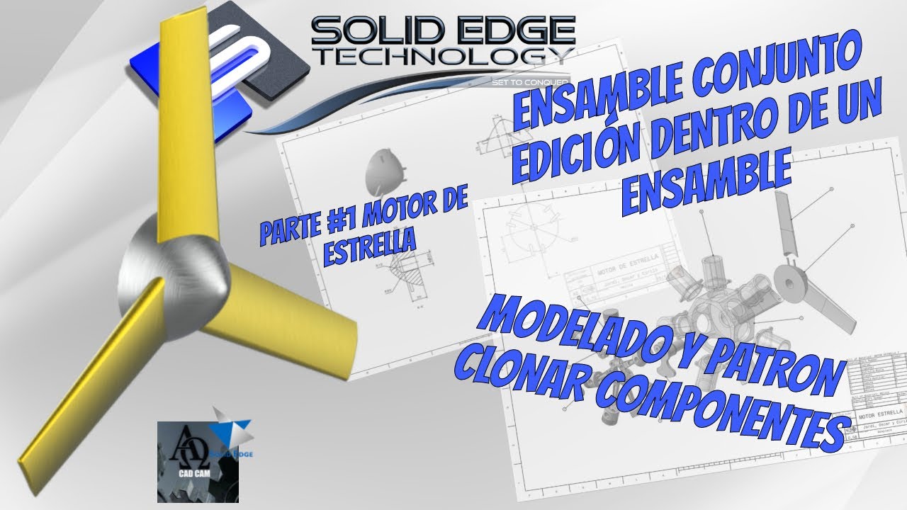 Solid Edge 2024 Edita PIEZAS DENTRO DE UN ENSAMBLE | Tutorial |
