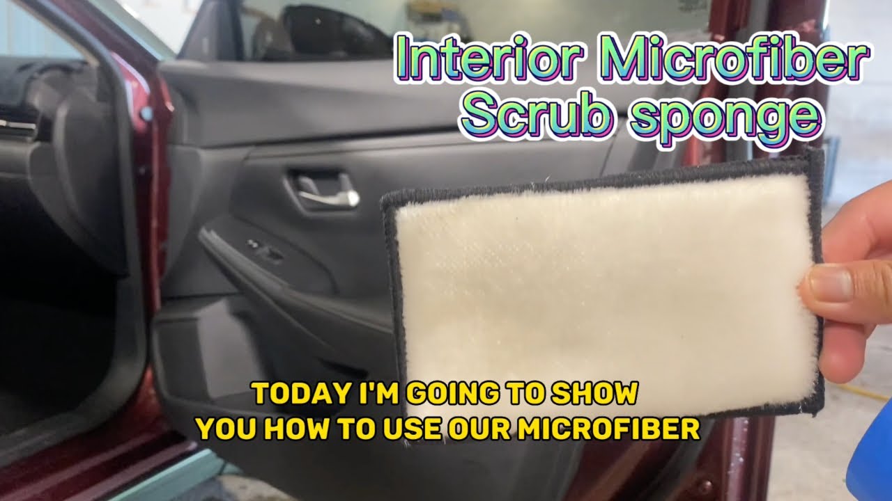 Must have detailing tool! Scrub Ninja | Interior Microfiber Scrub Sponge | Guam Auto Detailing