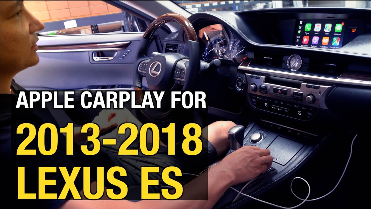 LEXUS ES 2013–2018 | Проводной Apple CarPlay Android Auto | Установка/Демонстрация