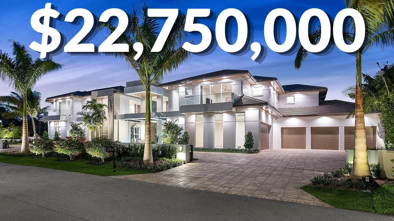 Inside a Newly Built $22,750,000 MANSION On a Golf Course | Boca Raton Luxury Home Tour