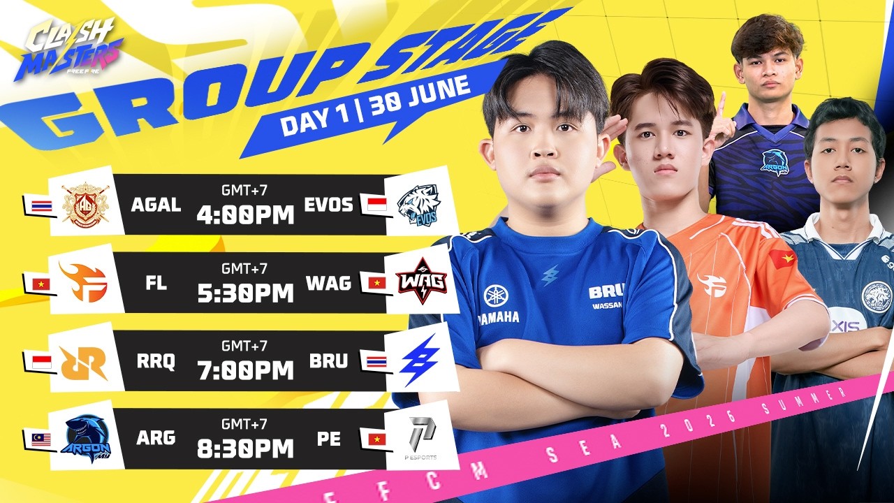 [EN] FFCM Group Stage Day 1 | Free Fire Clash Masters SEA 2026 Summer