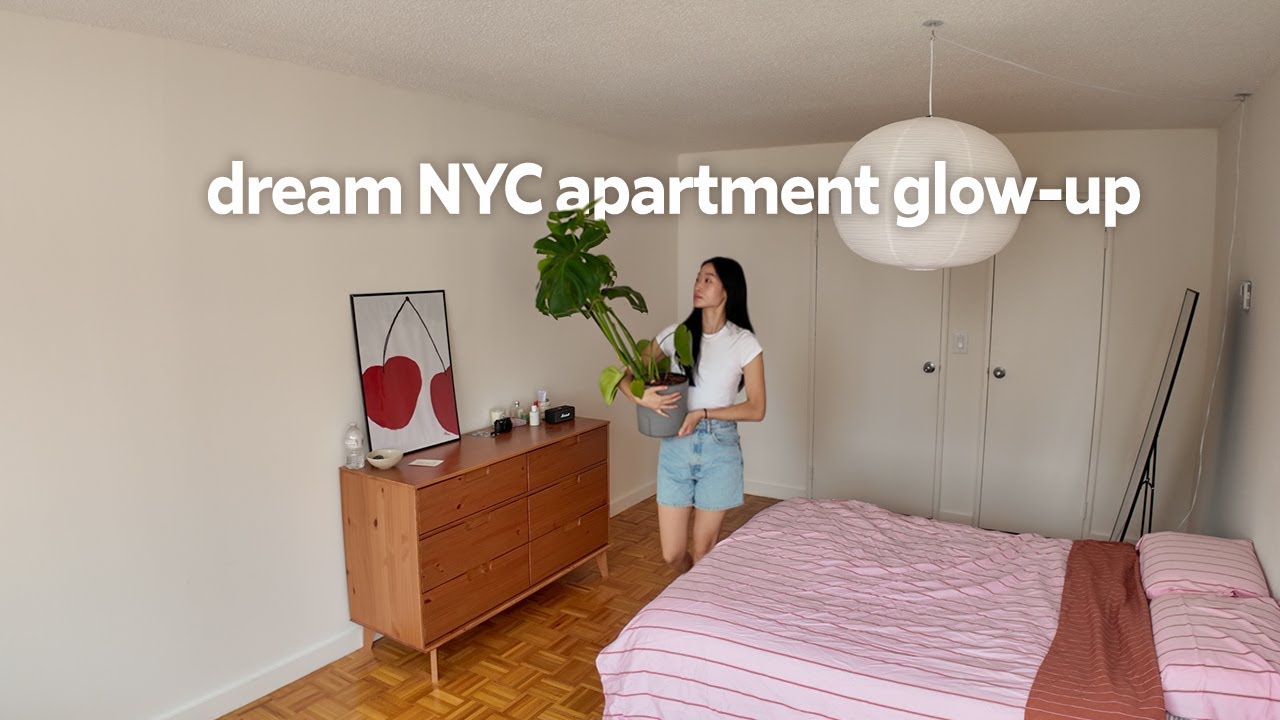 NYC apartment makeover | decorating my new bedroom, NYC home decor stores & room tour 🌱