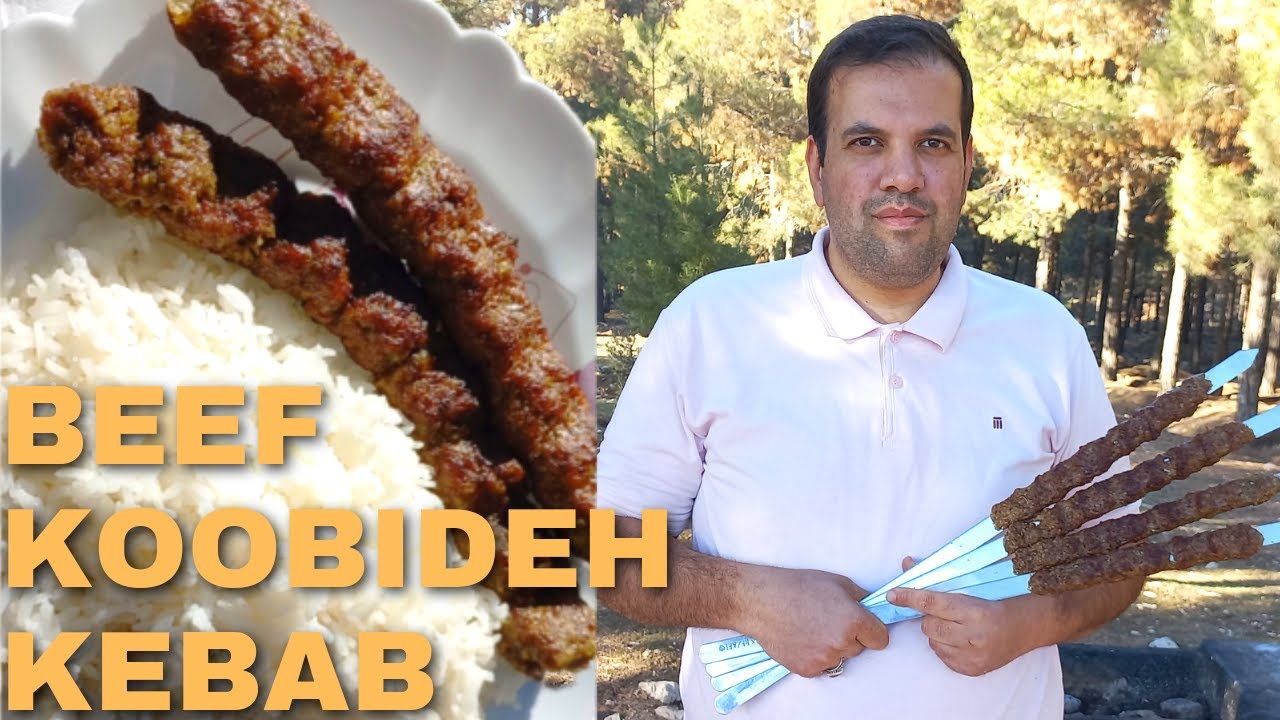 EASY BEEF KEBAB RECIPE || PERSIAN BEEF KOOBIDEH KEBAB