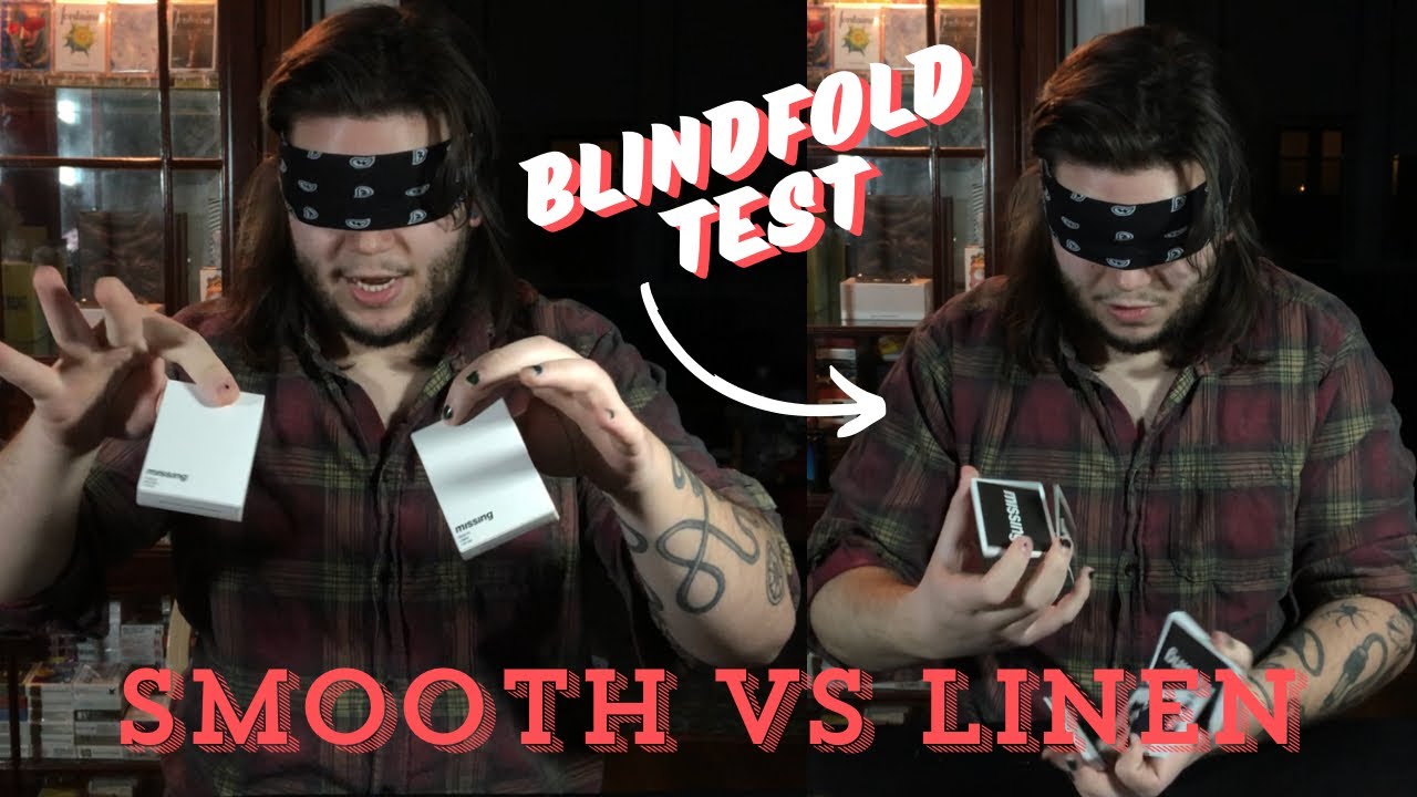 MISSING Base Decks Smooth vs Linen Blindfold Test - Unboxing and Review