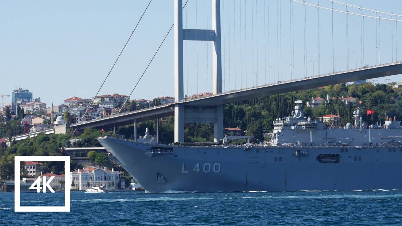⁴ᴷ🇹🇷 Turkish Navy Warships Parade | Bosphorus | TEKNOFEST Istanbul 2025 | Türkiye 4k