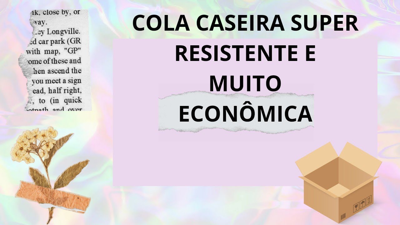 Como Fazer Cola Caseira Forte para Artesanato