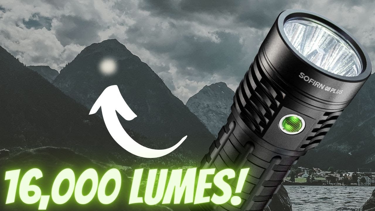 Brightest Flashlight! 16,000 Lumen Sofrin Q8 Plus