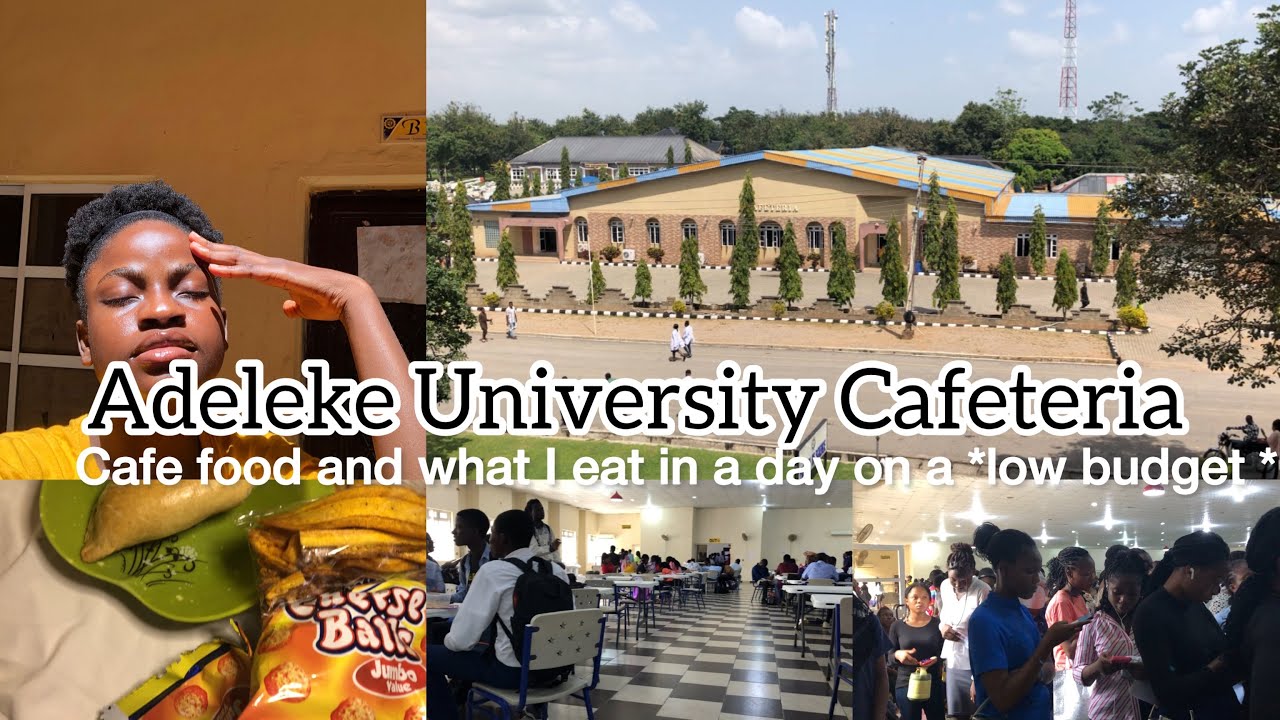 ADELEKE UNIVERSITY CAFETERIA | realistic what I eat in a day on a low budget!