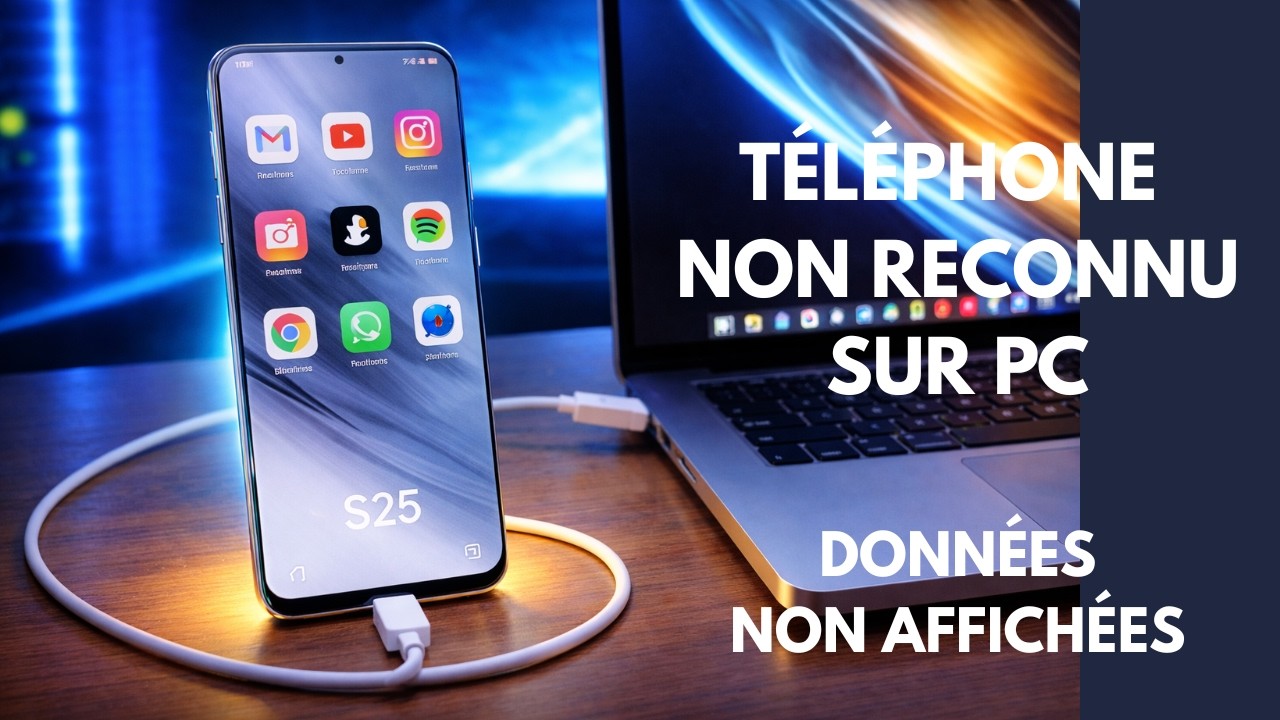 Transfert Android vers PC, Téléphone non detecté ou fichiers ne s’affichent pas, résolu