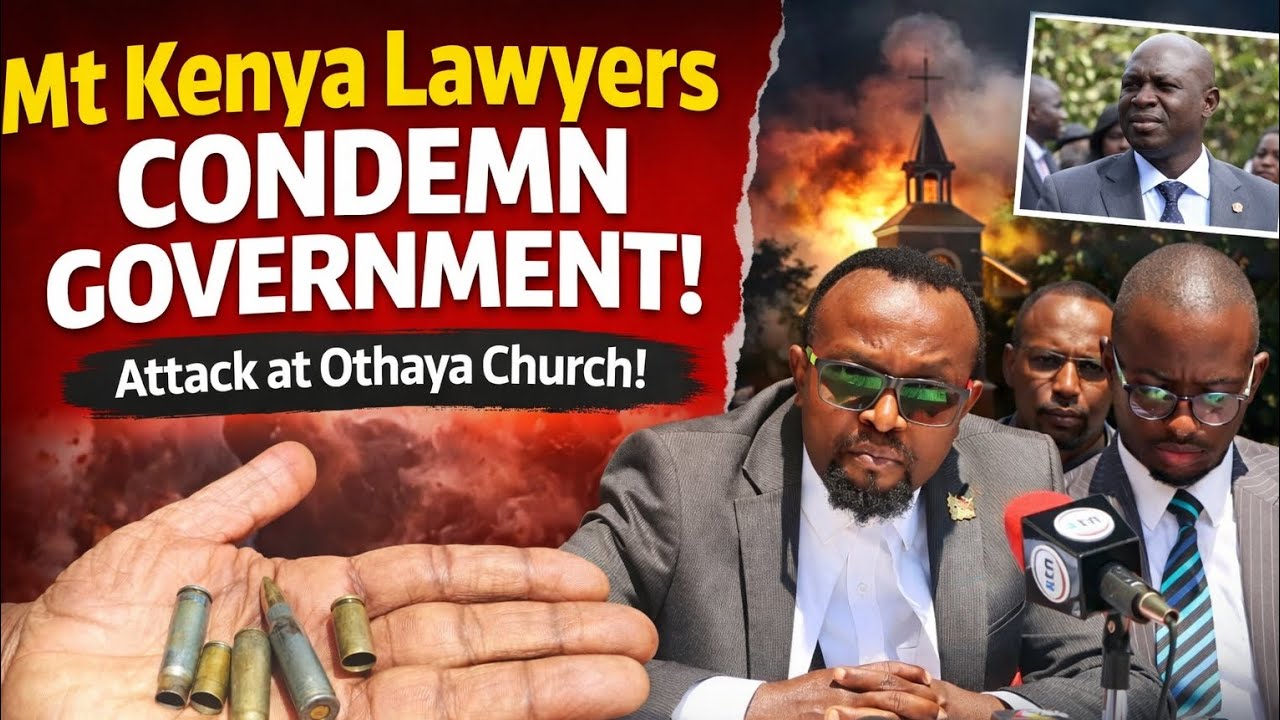 Mt Kenya Lawyers Blast Govt After Church Attack Attended By  Gachagua in Othaya