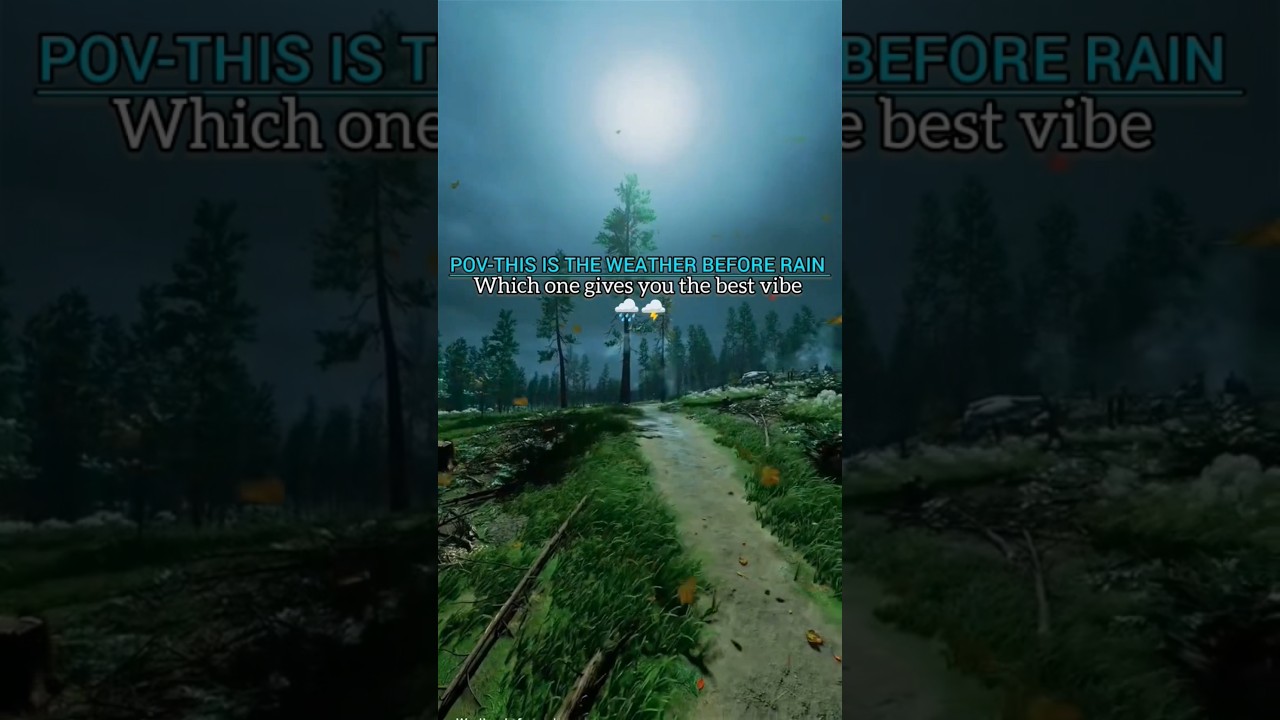 Weather before rain 🌧️ Which one gives you the best vibe 💫#viralvideo #shorts #aesthetic #rain