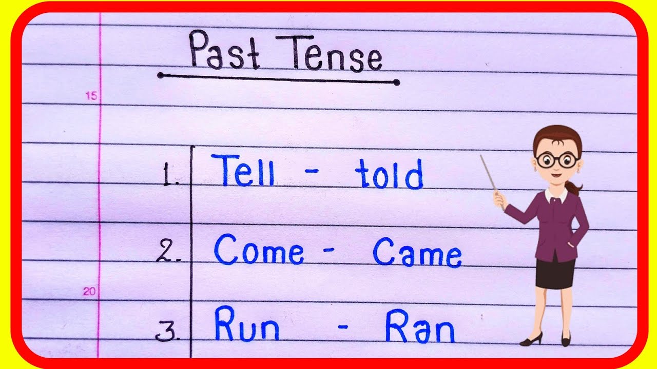 past tense | past tense words 50 | 50 Example of past tense | past tenses | past tense from 50