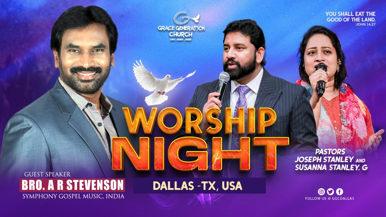 GGC Worship Night Service ||  13th Aug 2025 || Bro. A R Stevenson Ps.Joseph & Susanna Geddam