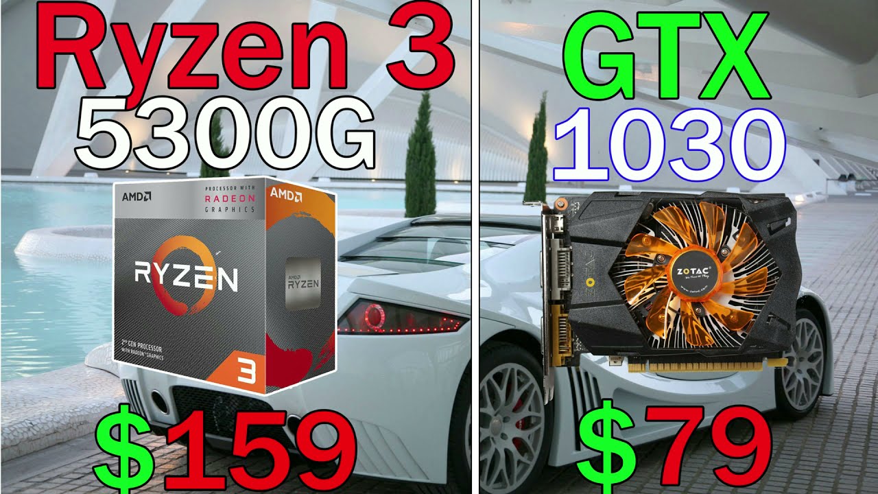 Ryzen 3 5300G Vs GTX 1030 || 12 Game benchmark in 4K