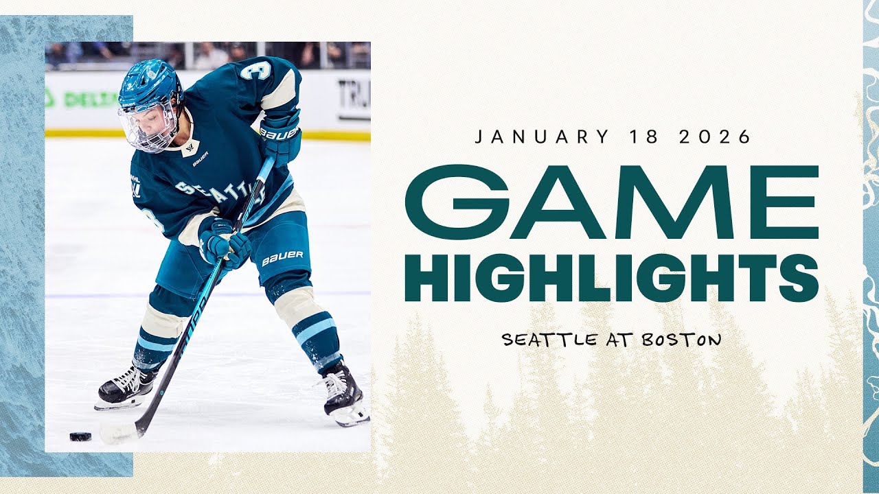 PWHL Highlights | Boston at Seattle | January 18, 2026