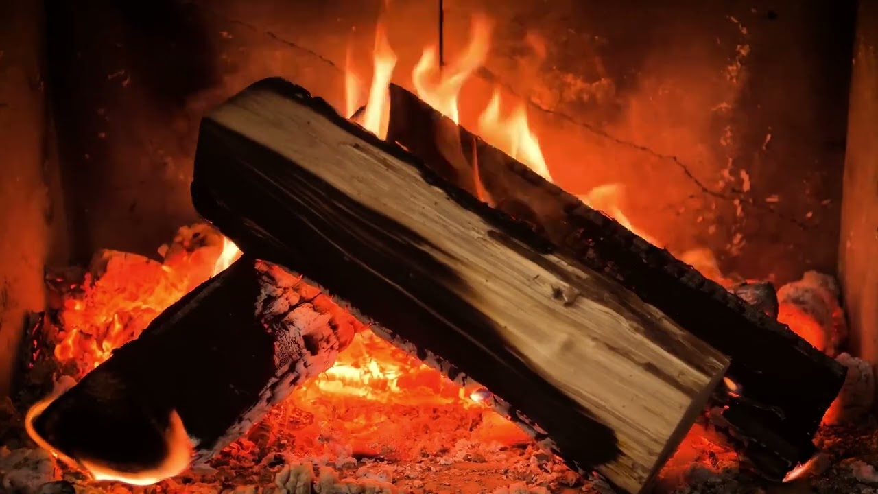 8 Hours Fireplace Crackling Sound 🔥 Cozy Night for Deep Sleep