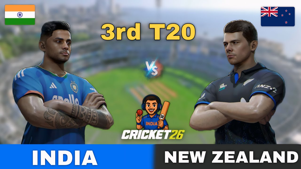 🔴 India vs New Zealand 3rd T20 Match | Cricket 26 Live - SR Gamer