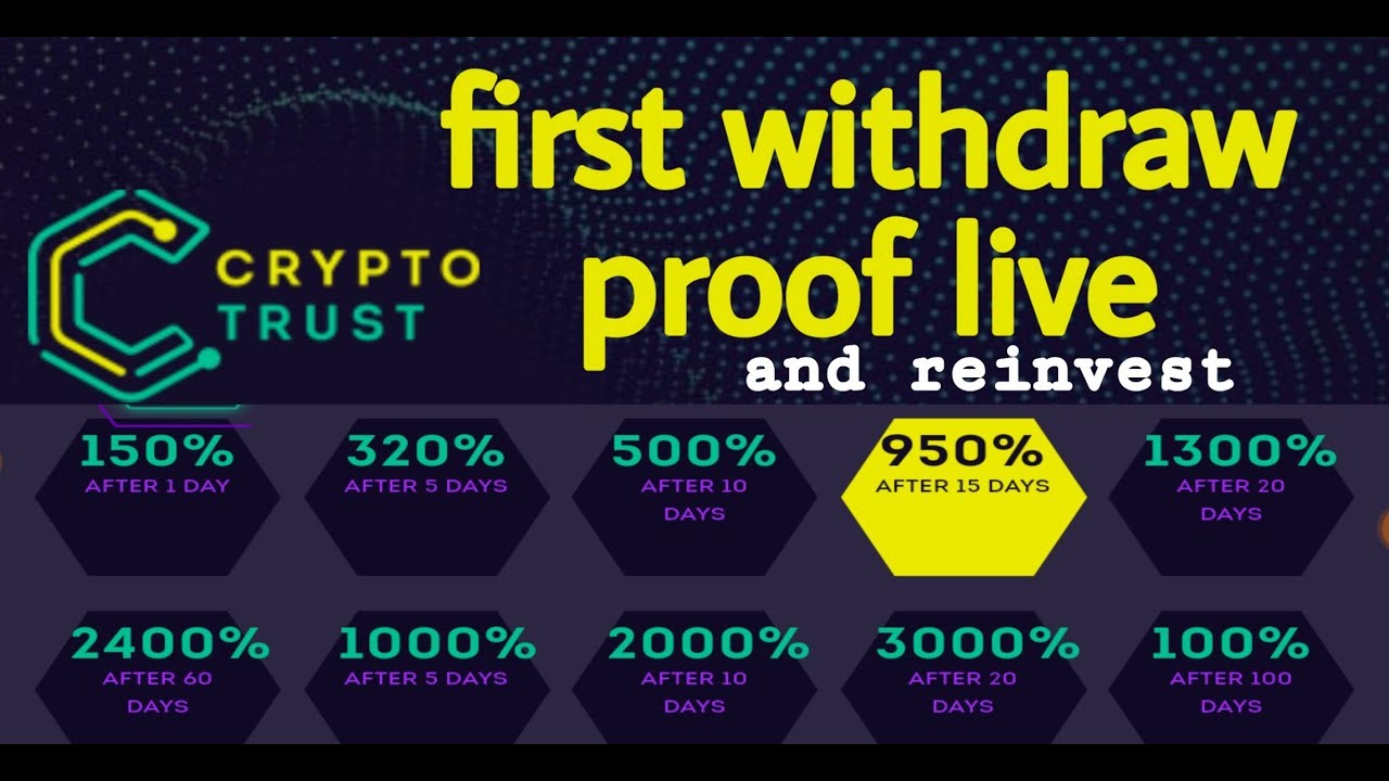 Crypto-trust.biz withdraw received  and reinvest | Gold hyip program trusted
