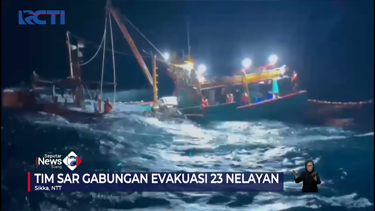 Puluhan Nelayan Terombang Ambing di Laut, Akibat Kapal Hantam Ombak di NTT #SeputariNewsSiang 27/02