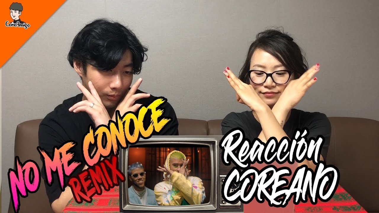 COREANOS REACCIONAN A Jhay Cortez, J. Balvin, Bad Bunny - No Me Conoce (Remix)