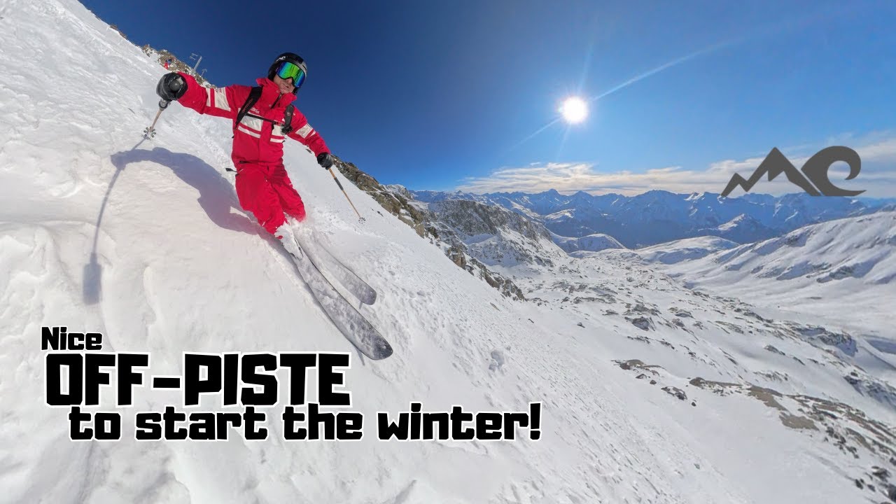 Nice start of season off-piste in Alpe d'Huez